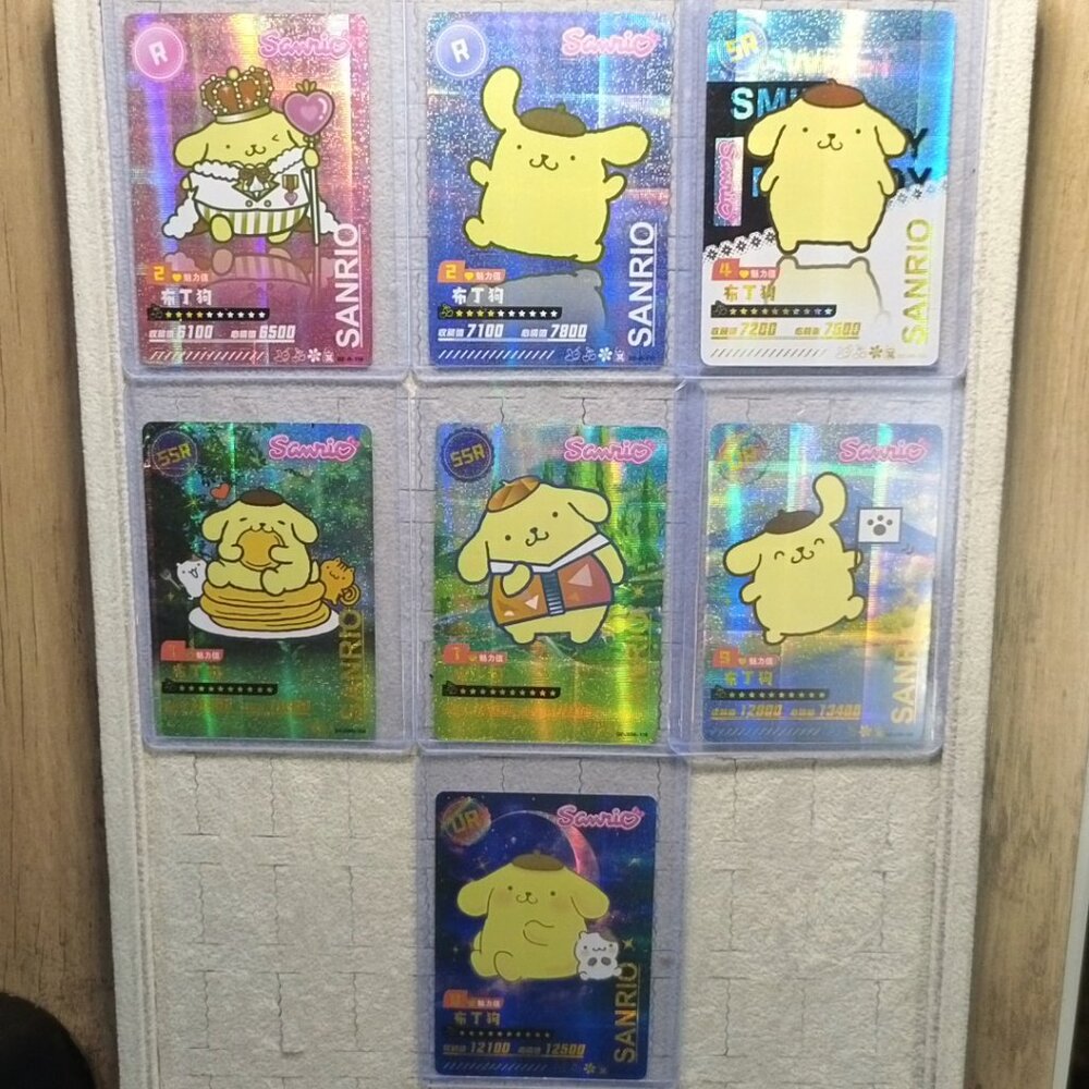 #POM-1084 Sanrio Pompompurin Wave 6 Booser Set - 6 Piece With Top Load Sleeve
